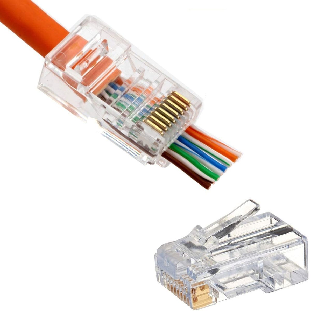 ATLANTICSWIRE - CONECTOR RJ45 CAT5E PASS THRU 100 UNI.