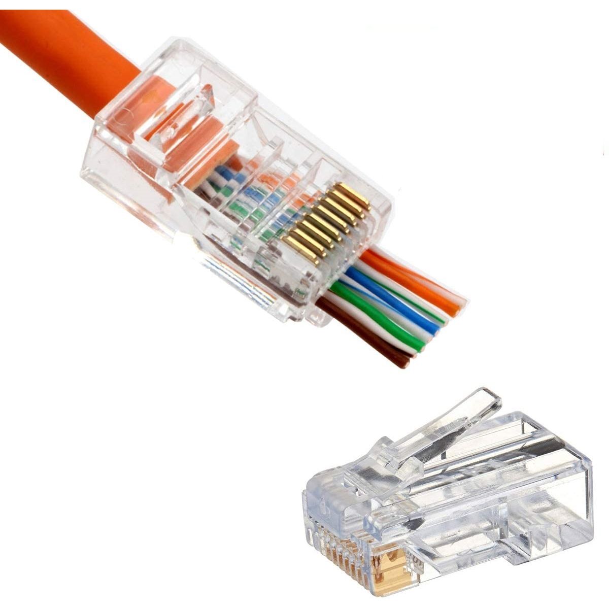 ATLANTICSWIRE - CONECTOR RJ45 CAT5E PASS THRU 100 UNI.
