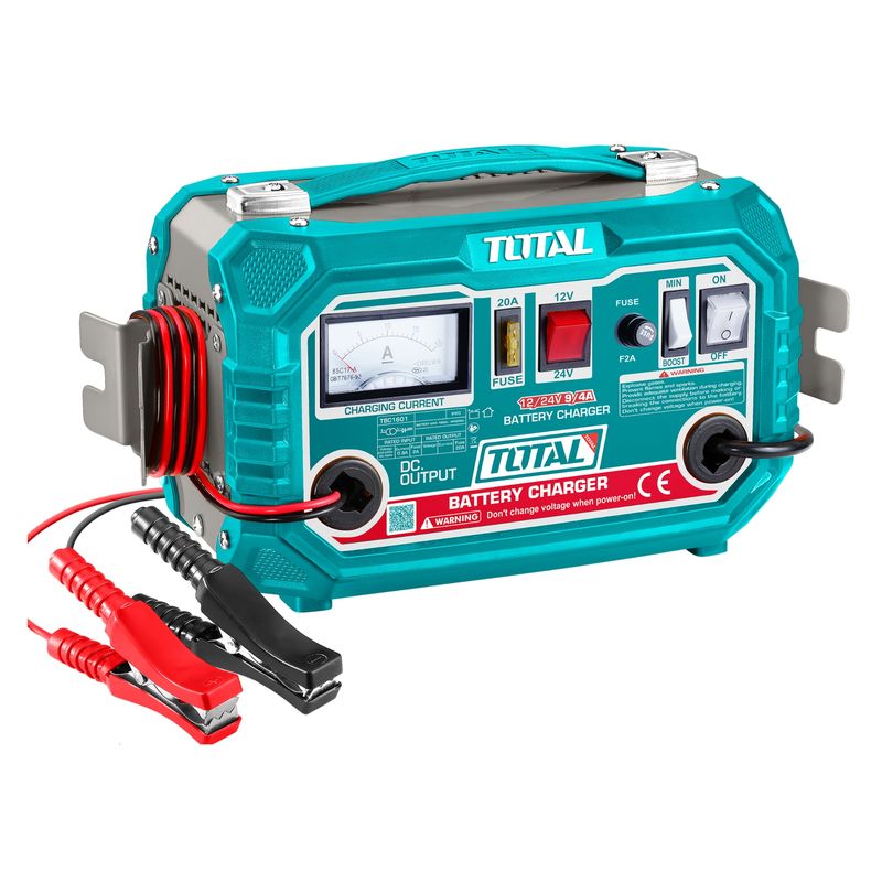 TOTAL TOOLS - Cargador de Batería 12A Total