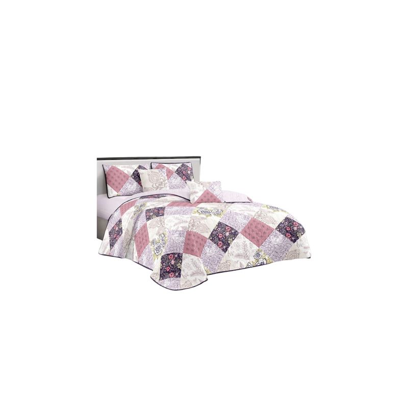 GENERICO - Cubrecama Quilt De Verano 2 Plazas Diseños Estampados Floral