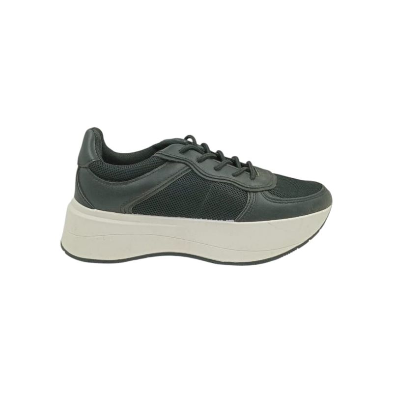 HERIEL - Zapatilla Negra Plataforma Mujer