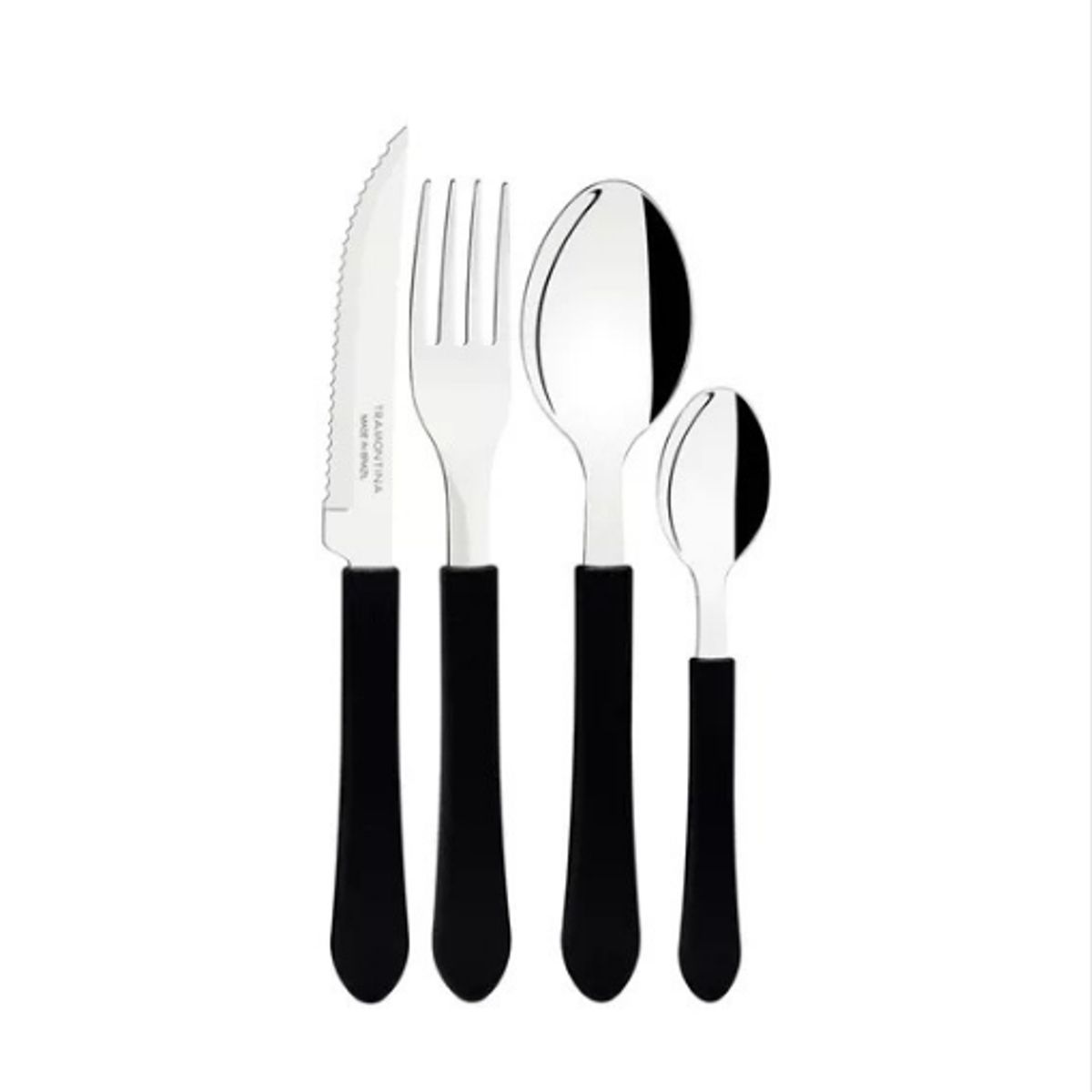 GENERICO - Cubiertos leme negro para cocina hogar