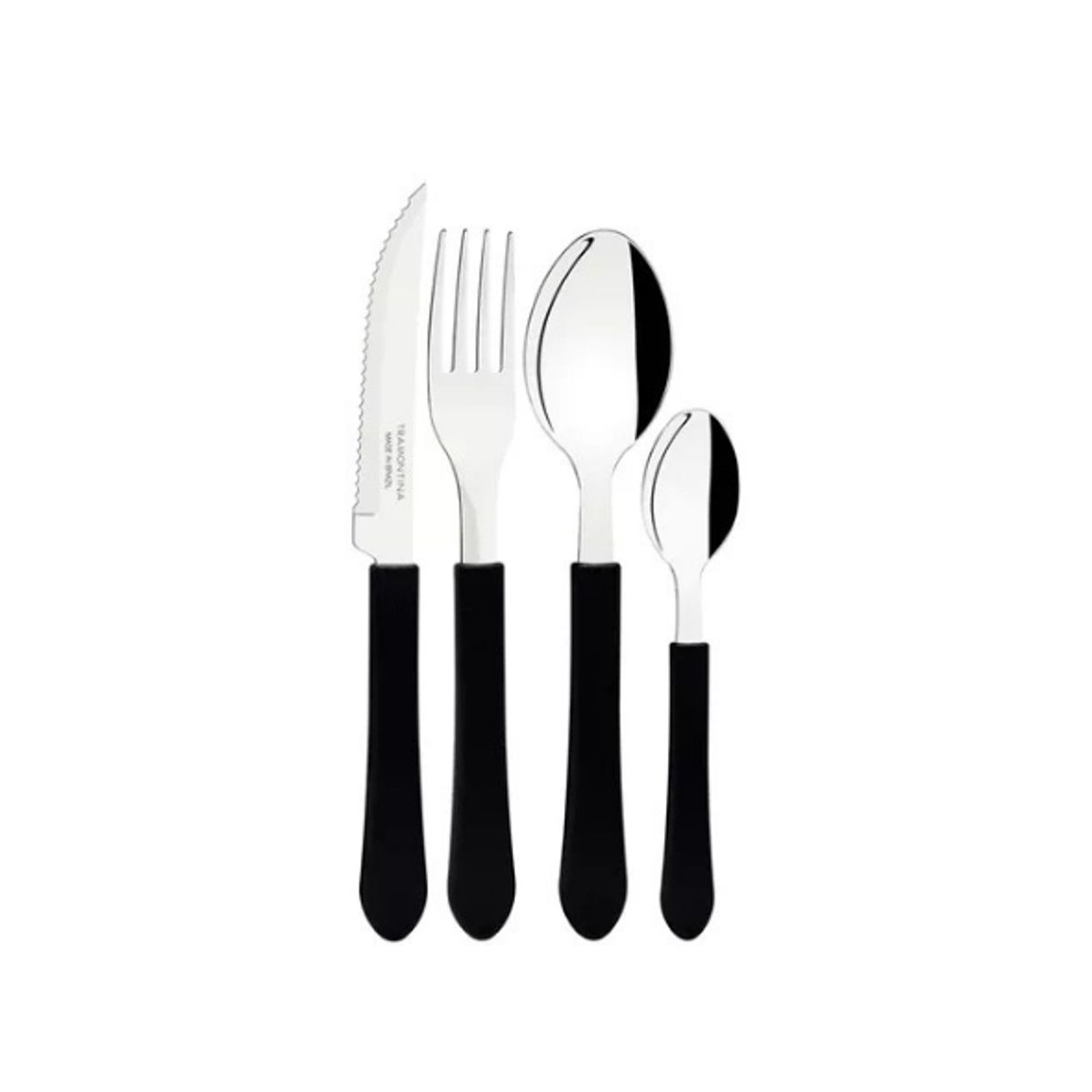 GENERICO - Cubiertos leme negro para cocina hogar