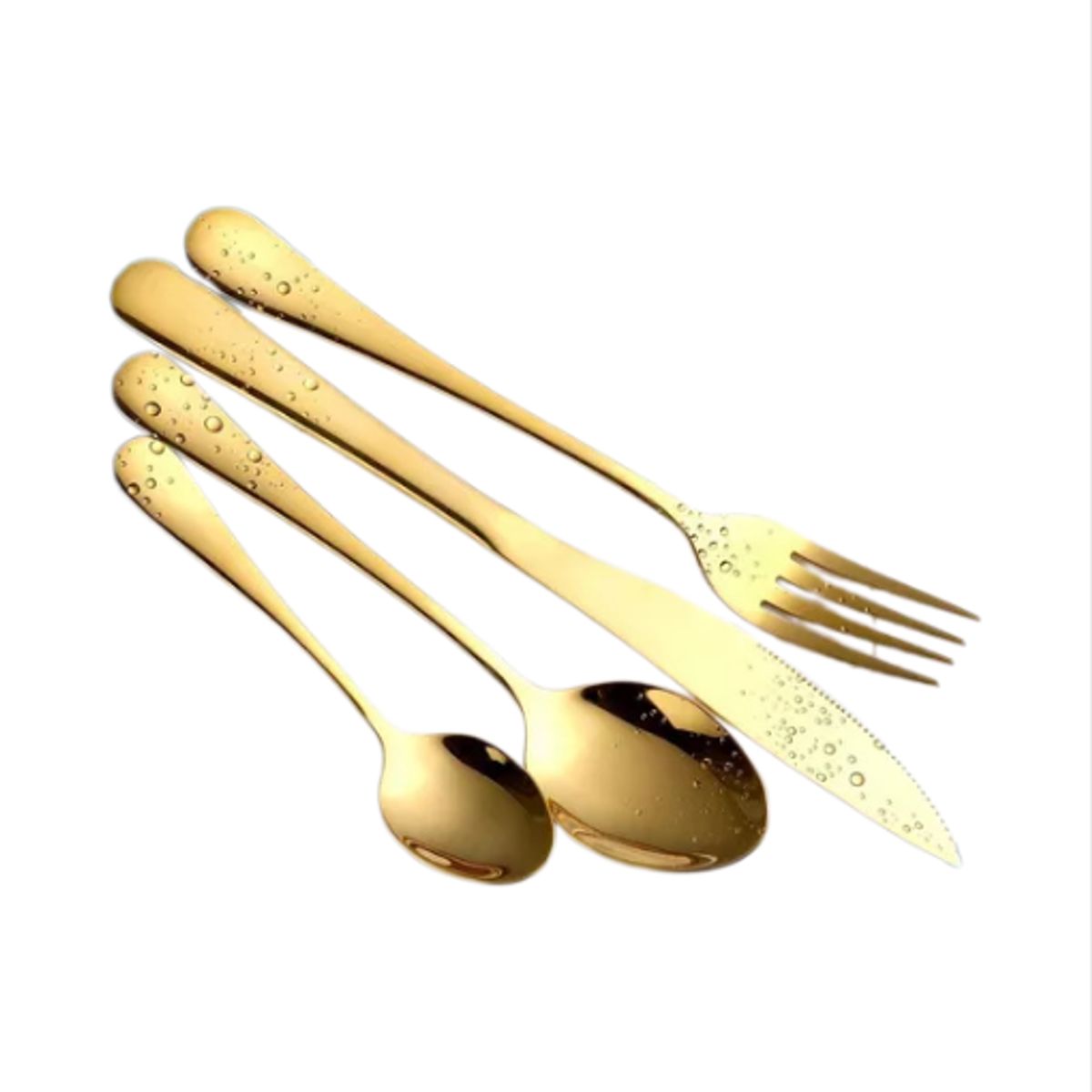 GENERICO - Cuchillería cubiertos lujo maleta amarillo