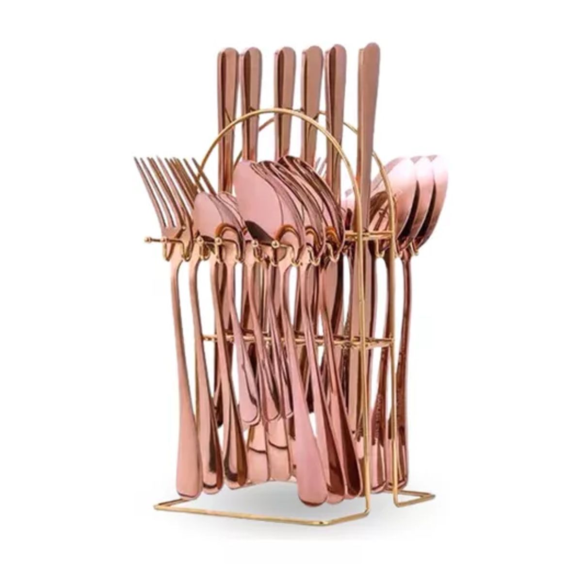 GENERICO - Cubiertos cuchilleria color cobre