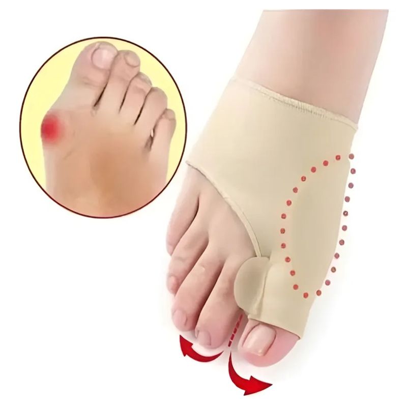 GENERICO - Par Calcetines Protectores Para Juanetes Separador De Dedo