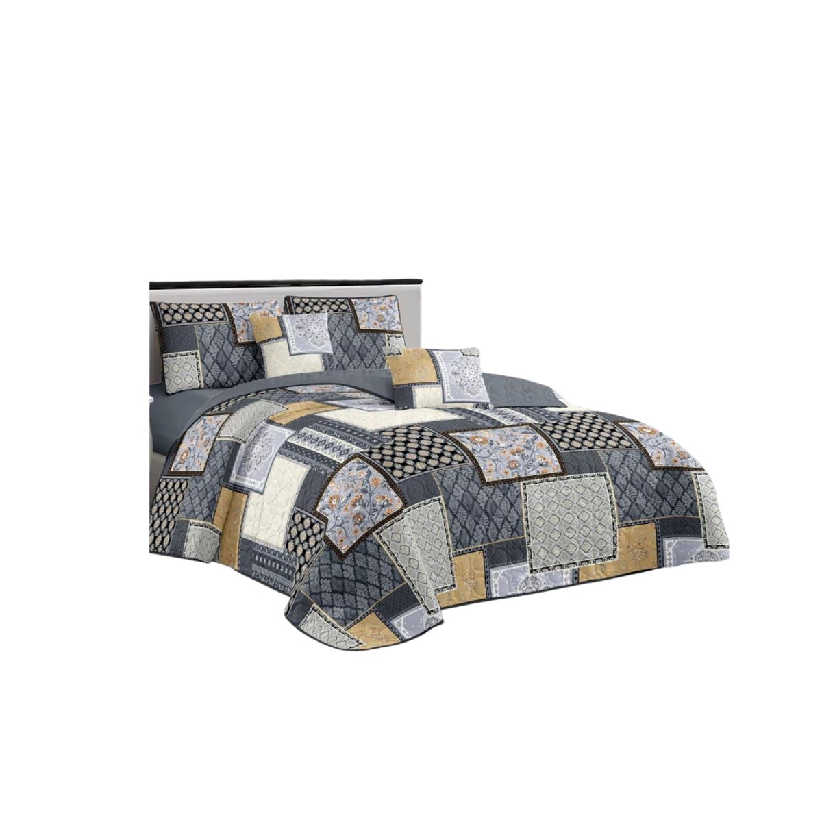 GENERICO - Cubrecama Quilt De Verano 2 Plazas Diseños Estampados Floral