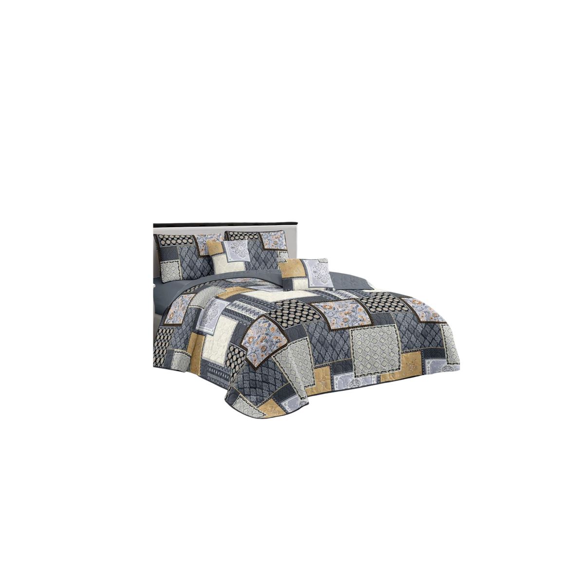 GENERICO - Cubrecama Quilt De Verano 2 Plazas Diseños Estampados Floral