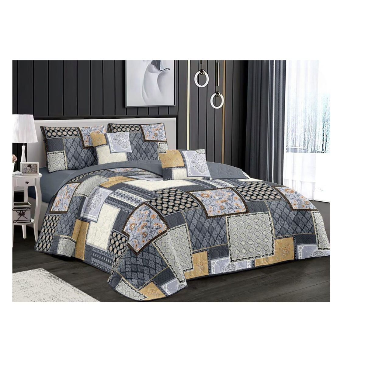 GENERICO - Cubrecama Quilt De Verano 2 Plazas Diseños Estampados Floral