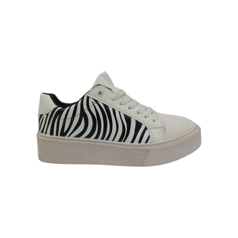 HERIEL - Zapatilla Blanca Print Mujer