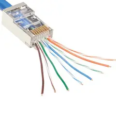 ATLANTICSWIRE - CONECTOR RJ45 CAT6 FTP METALICO, PASS THRU 100 UNI.