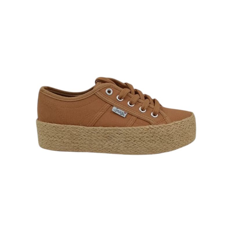 HERIEL - Zapatilla Khaki Plataforma Mujer