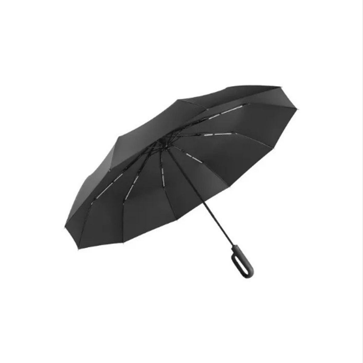 GENERICO - Paraguas automático antivendaval huesos colgable negro