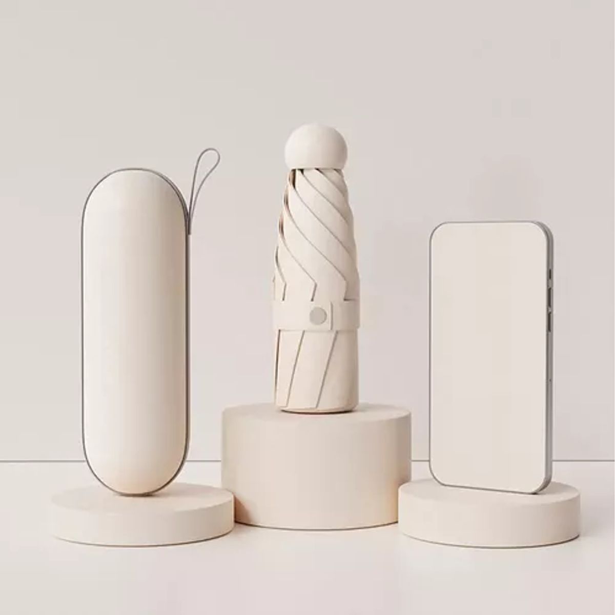 GENERICO - Rayos uv mini paragua bolsillo sombrilla plegable 8huesos be