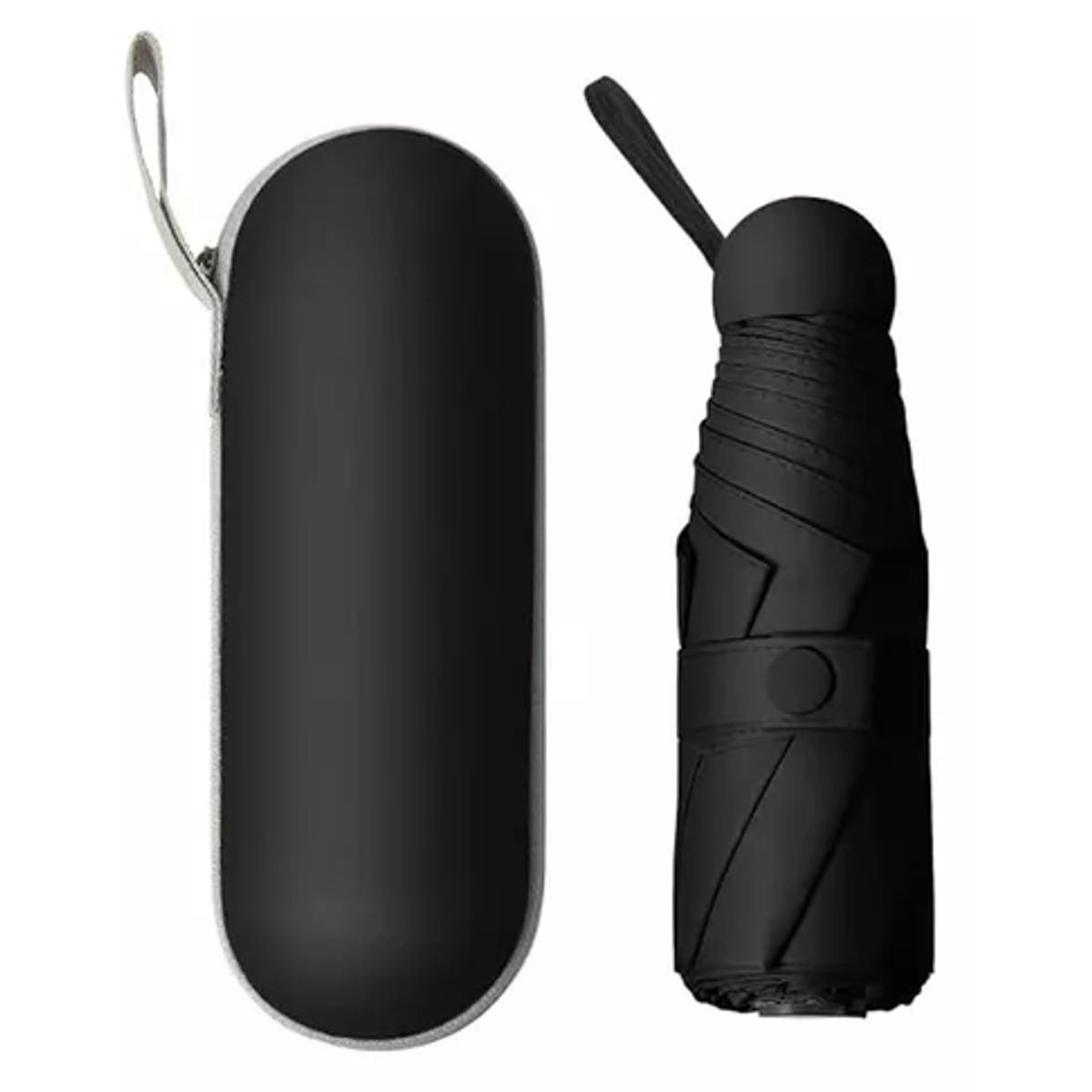 GENERICO - Rayos uv mini paragua bolsillo sombrilla plegable 8huesos ne
