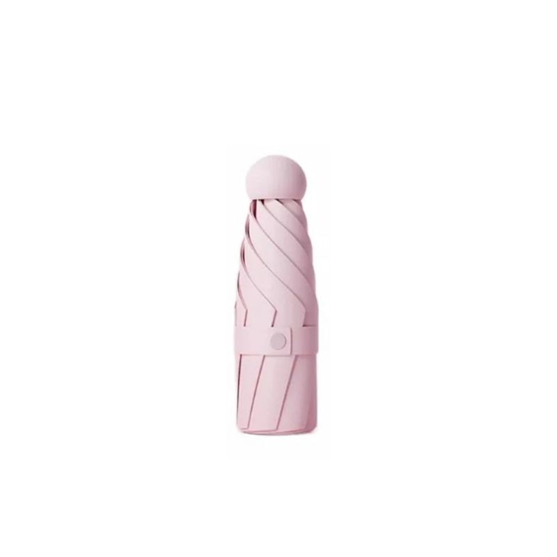 GENERICO - Rayos uv mini paragua bolsillo sombrilla plegable 8huesos ro