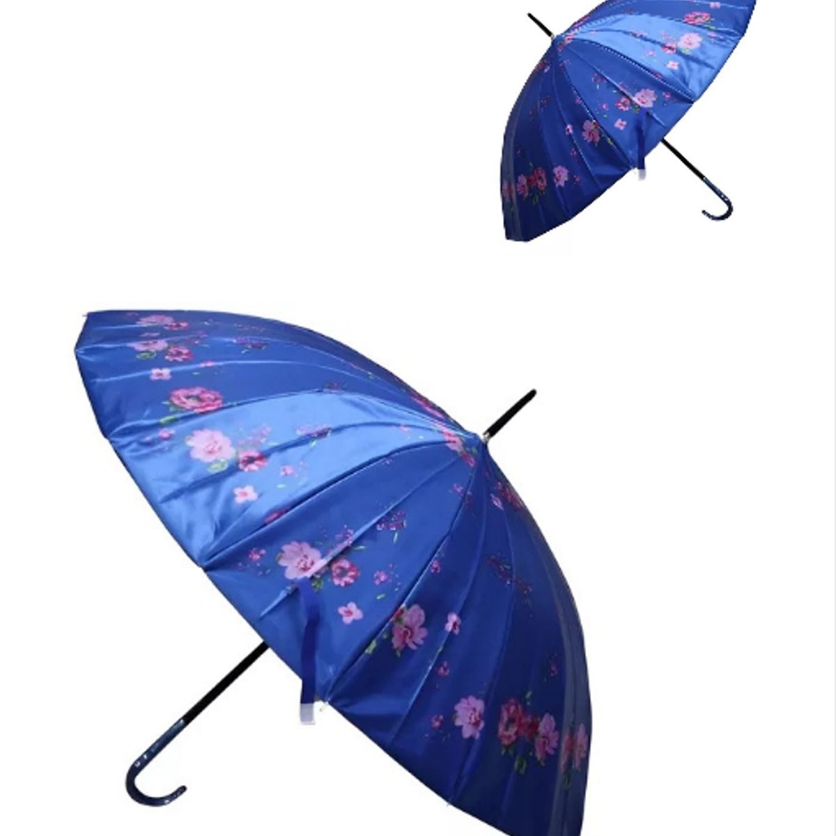 GENERICO - Paraguas plegable varillas automático azul