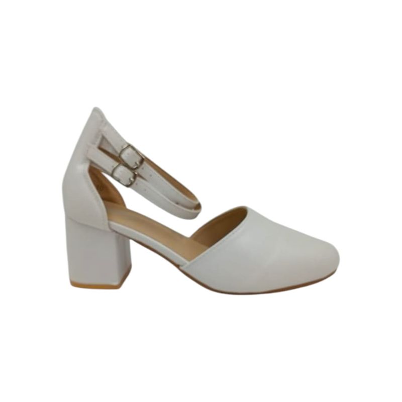HERIEL - Zapato Blanco Taco Mujer
