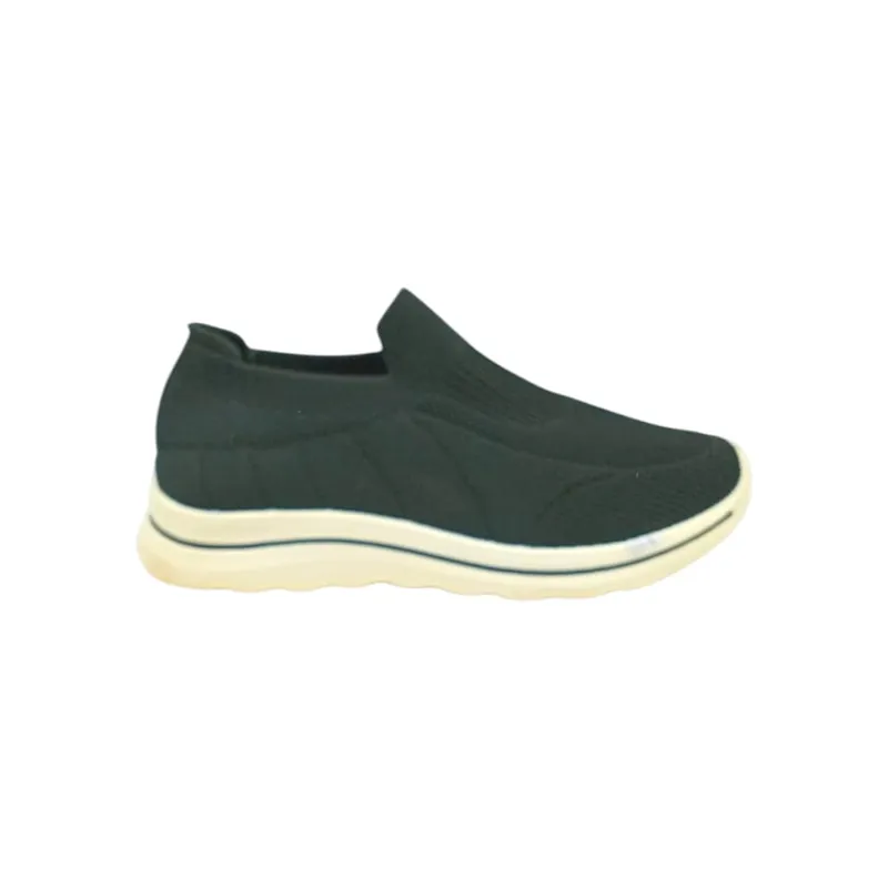 HERIEL - Zapatilla Negra Textil Mujer