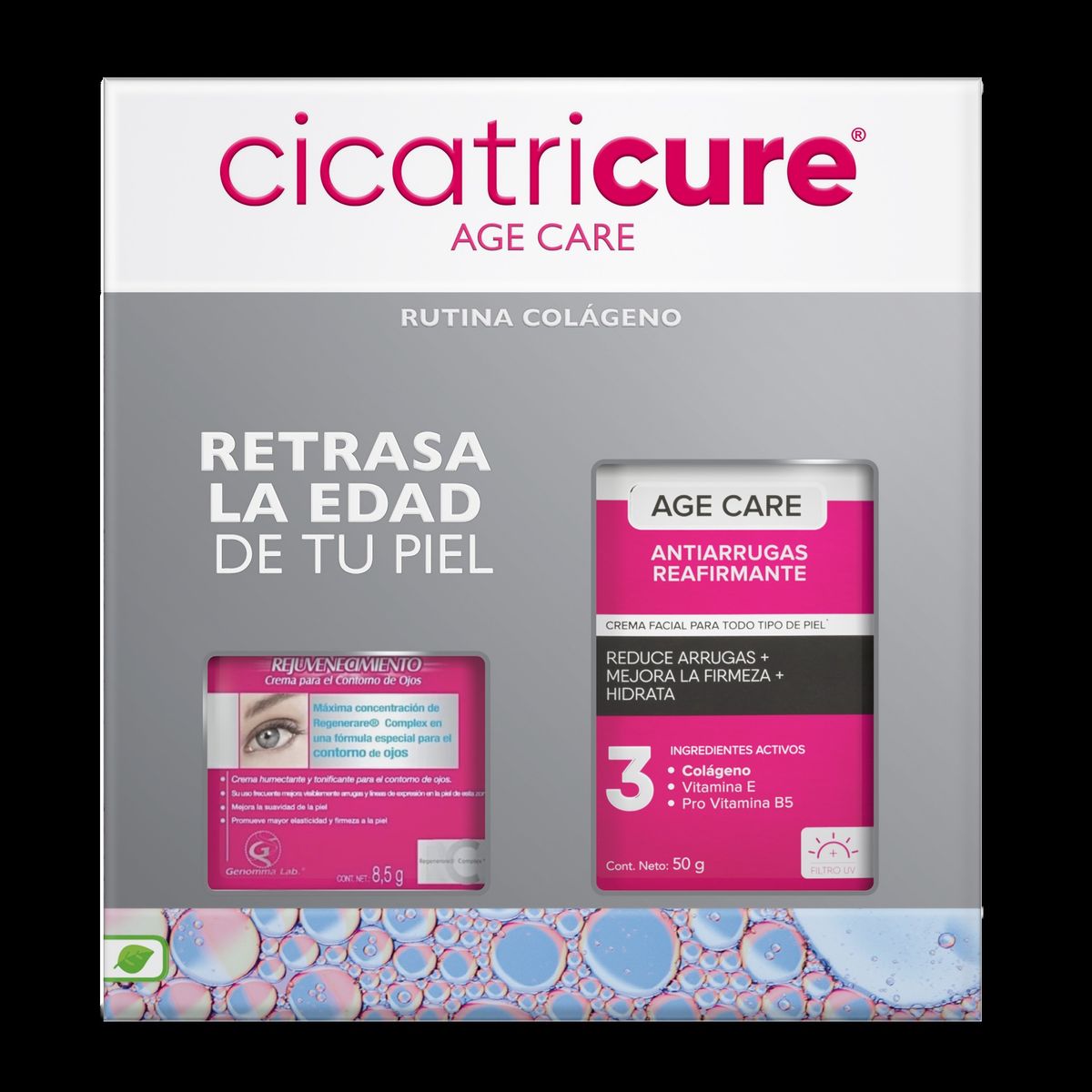 CICATRICURE - CICATRICURE PACK AGE CARE CREMA REAFIRMANTE 50GR + CONTORNO DE OJOS 85G