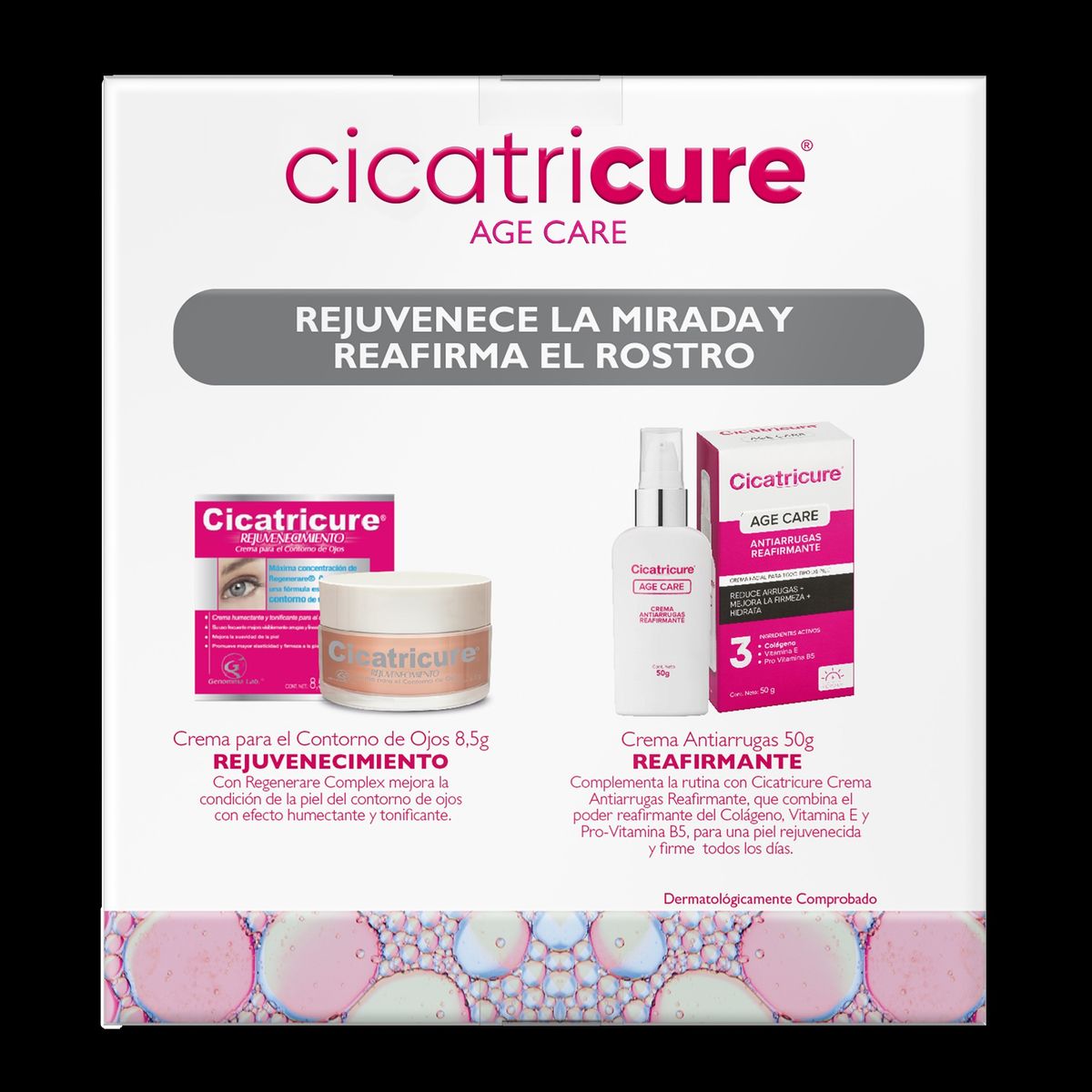 CICATRICURE - CICATRICURE PACK AGE CARE CREMA REAFIRMANTE 50GR + CONTORNO DE OJOS 85G