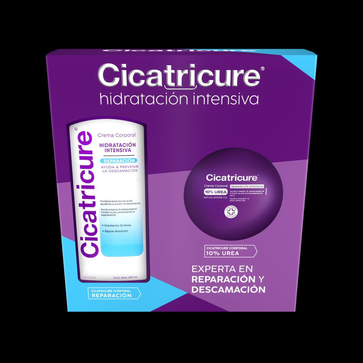 CICATRICURE - CICATRICURE PACK CREMA CORPORAL HIDRATACIÓN INTENSIVA 400ML + CREMA UREA10% 250ML
