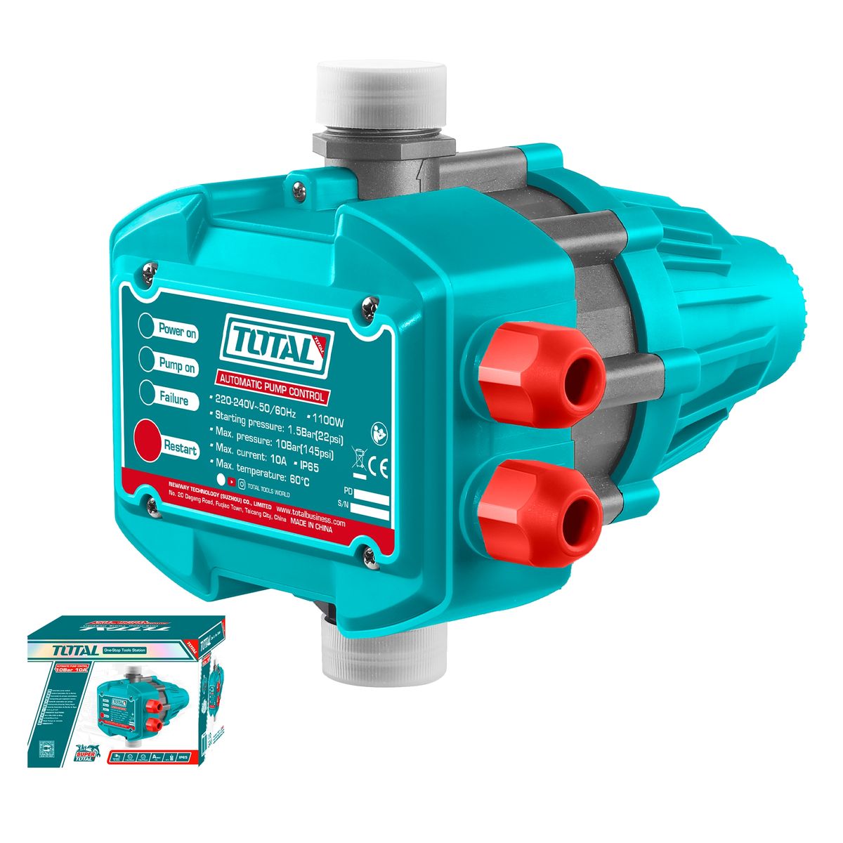 TOTAL TOOLS - Control Automático para Bomba de presión 1 Total