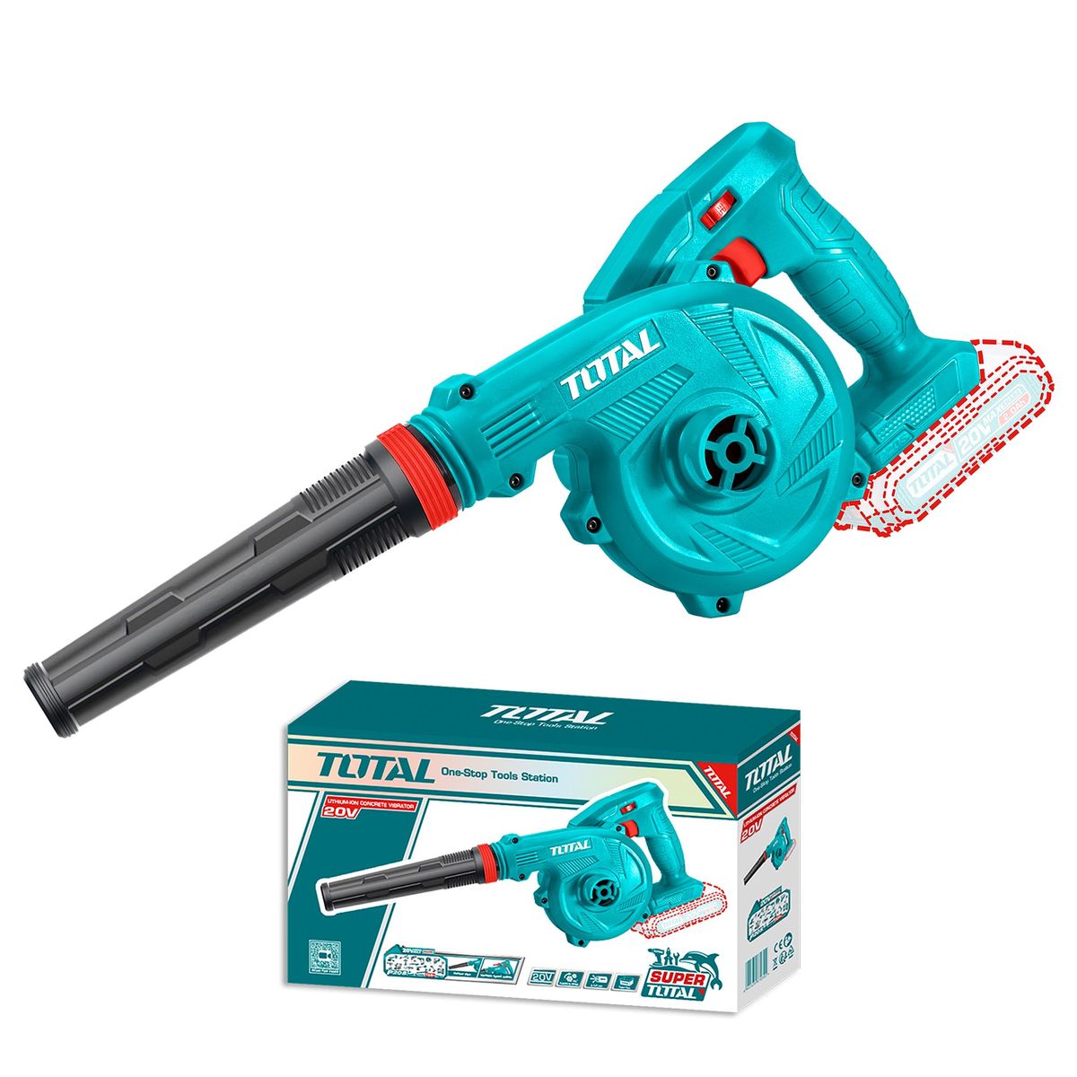 TOTAL TOOLS - Soplador Inalámbrico 20V Litio Ion sin BateriaTotal