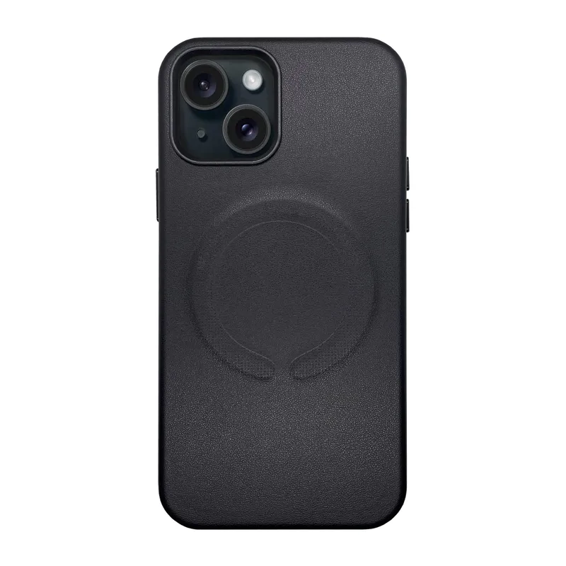 KBOD - Carcasa Antigolpes de Cuero Magnetic Para iPhone 11 Negro