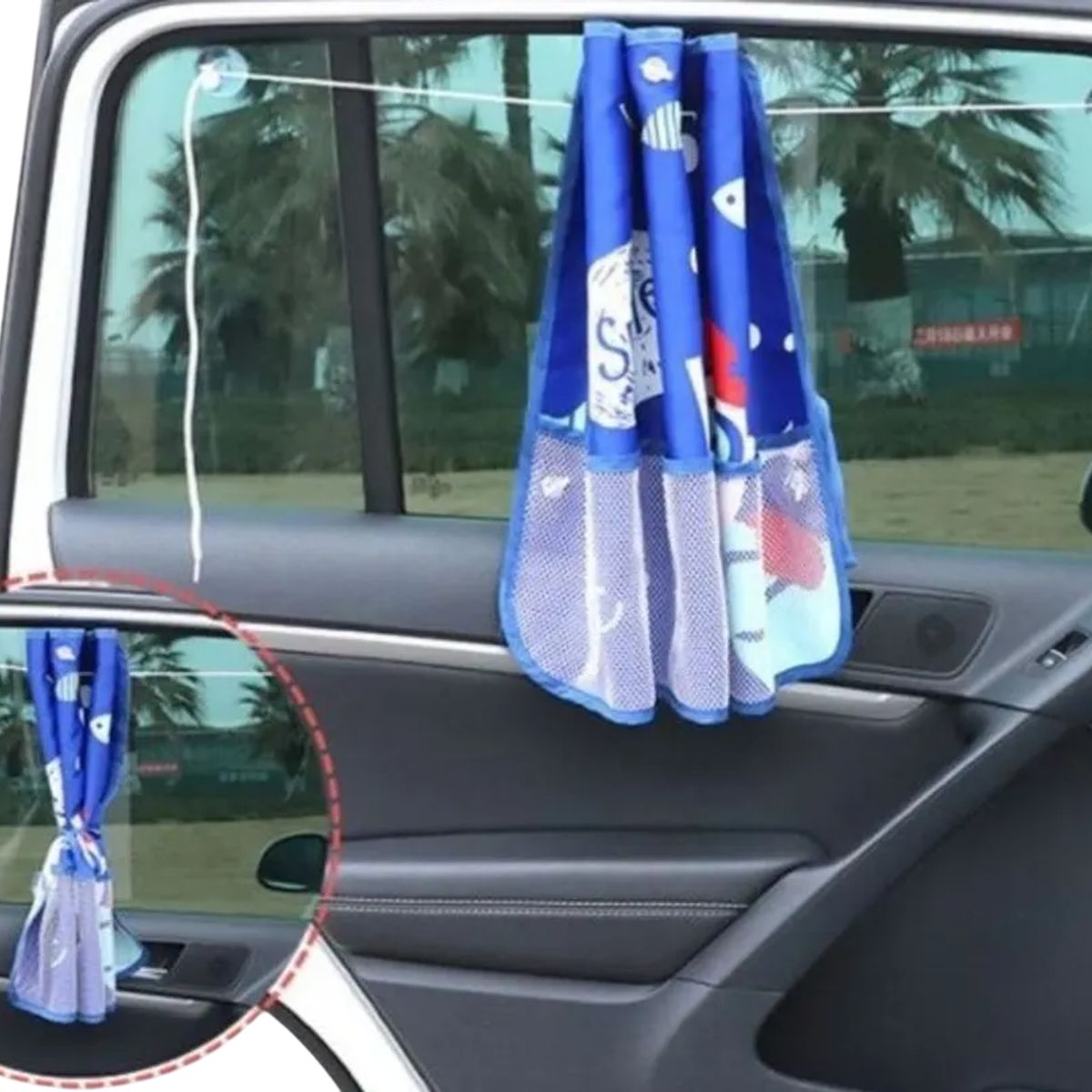 GENERICO - Cortina Para Autos Con Diseño Infantil Protege Uv Sol