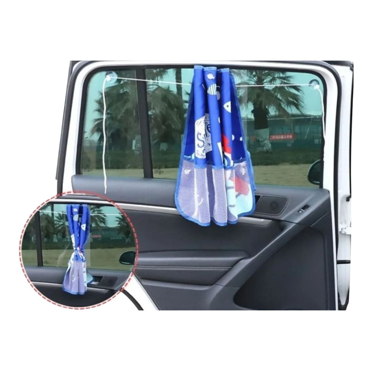 GENERICO - Cortina Para Autos Con Diseño Infantil Protege Uv Sol