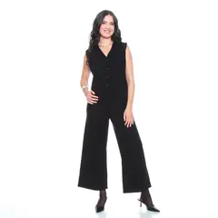 WADOS - CONJUNTO CHALECO SIN MANGA Y PANTALON WIDE LEG TIRO ALTO