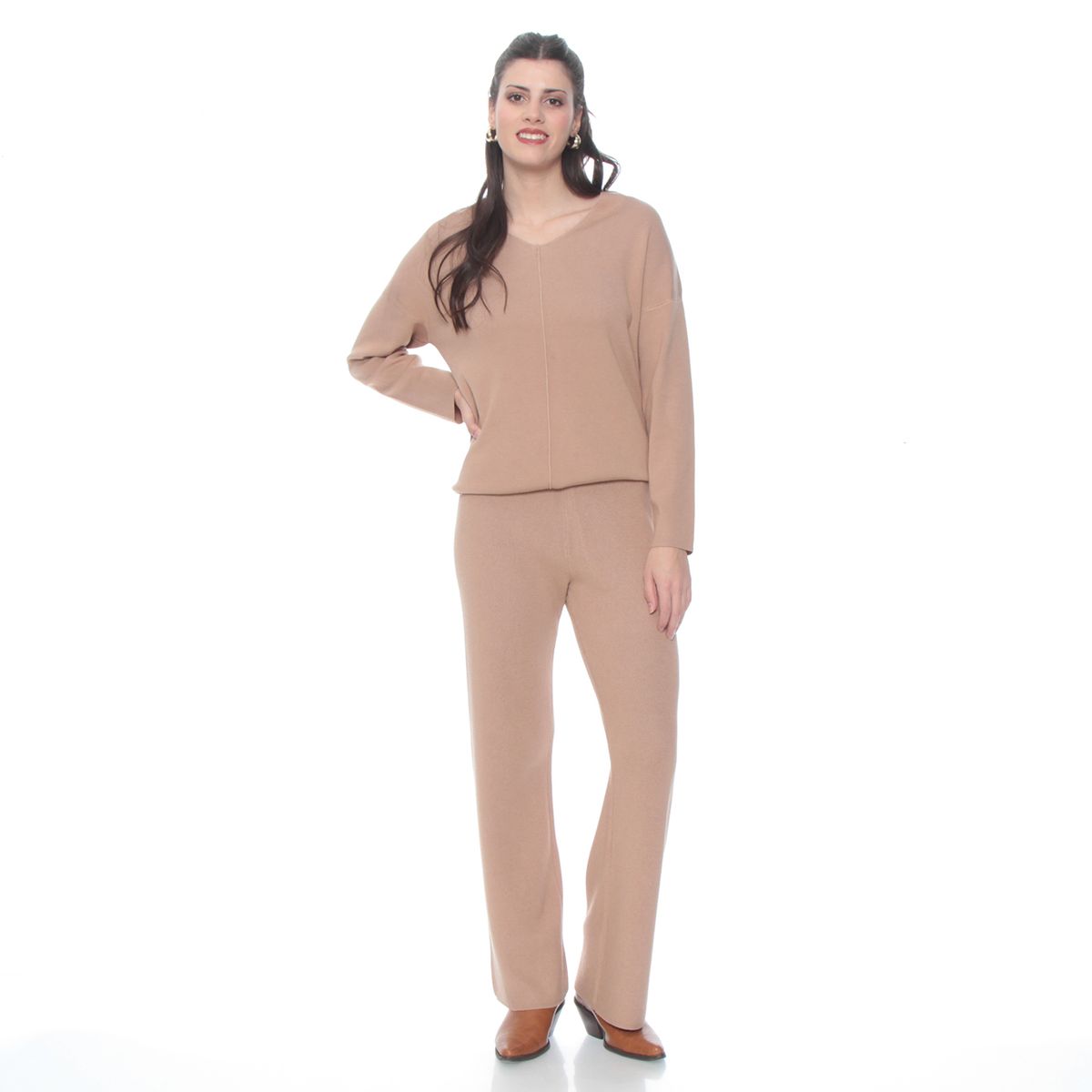 WADOS - CONJUNTO SWEATER Y PANTALON SOLIDO