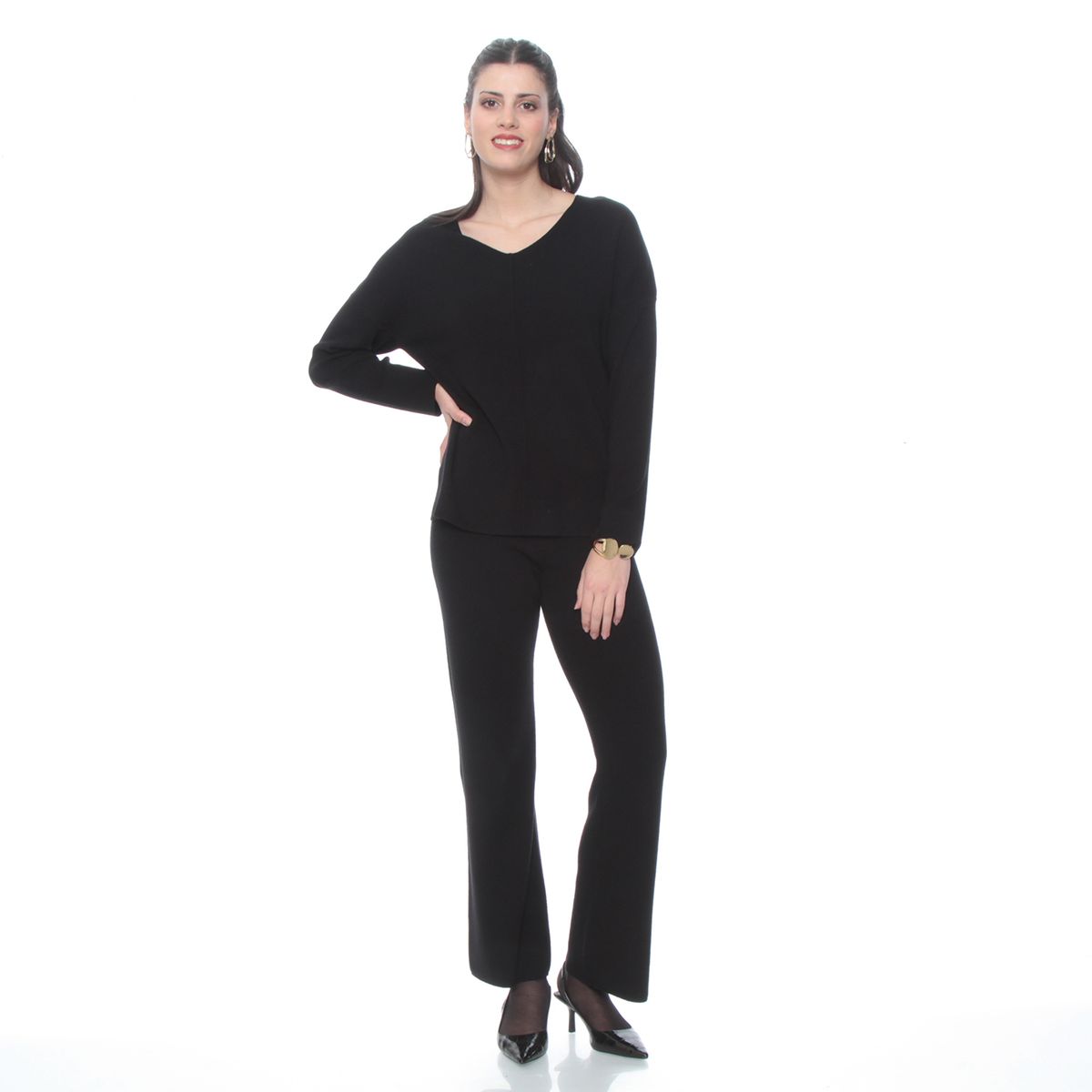 WADOS - CONJUNTO SWEATER Y PANTALON SOLIDO