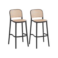 Pack 2 Taburete piso de Bar Urban 65 cm Polipropileno