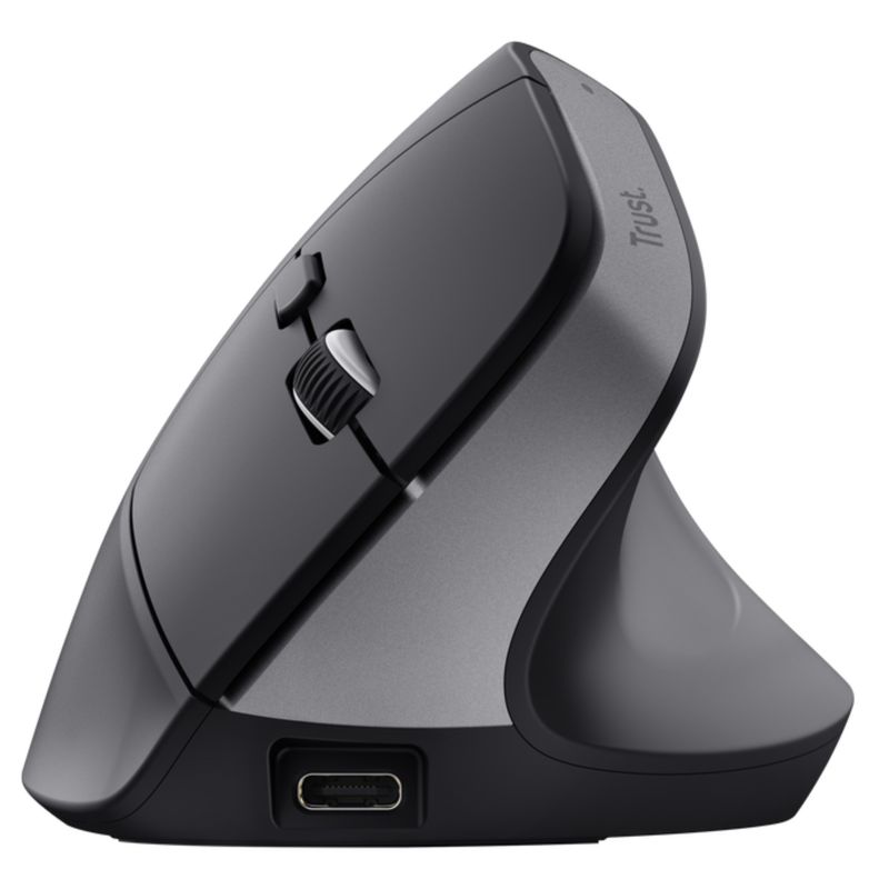 TRUST - Mouse Inalámbrico Vertical Ergonómico Bayo+ Bluetooth  USB