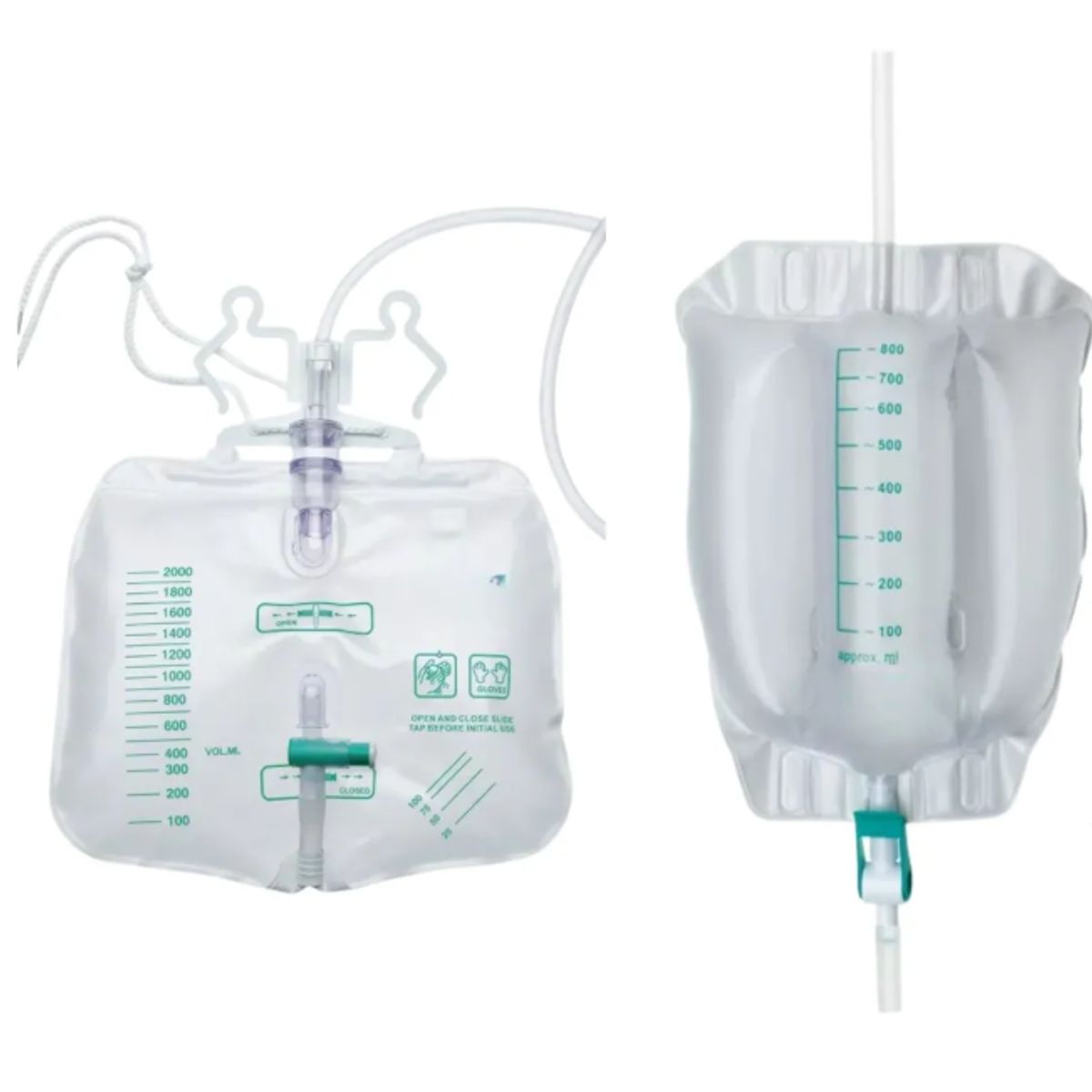 BRAUN - Pack Bolsa Orina Cama 2l + Pierna Urimed Tribag 800ml Braun