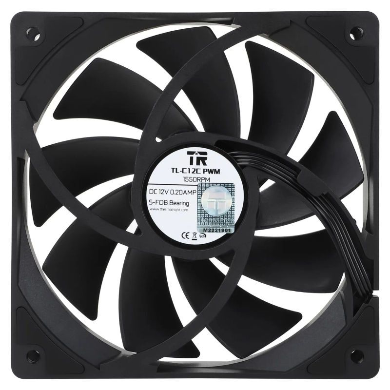 GENERICO - Thermalright Ventilador Negro TL-C12C