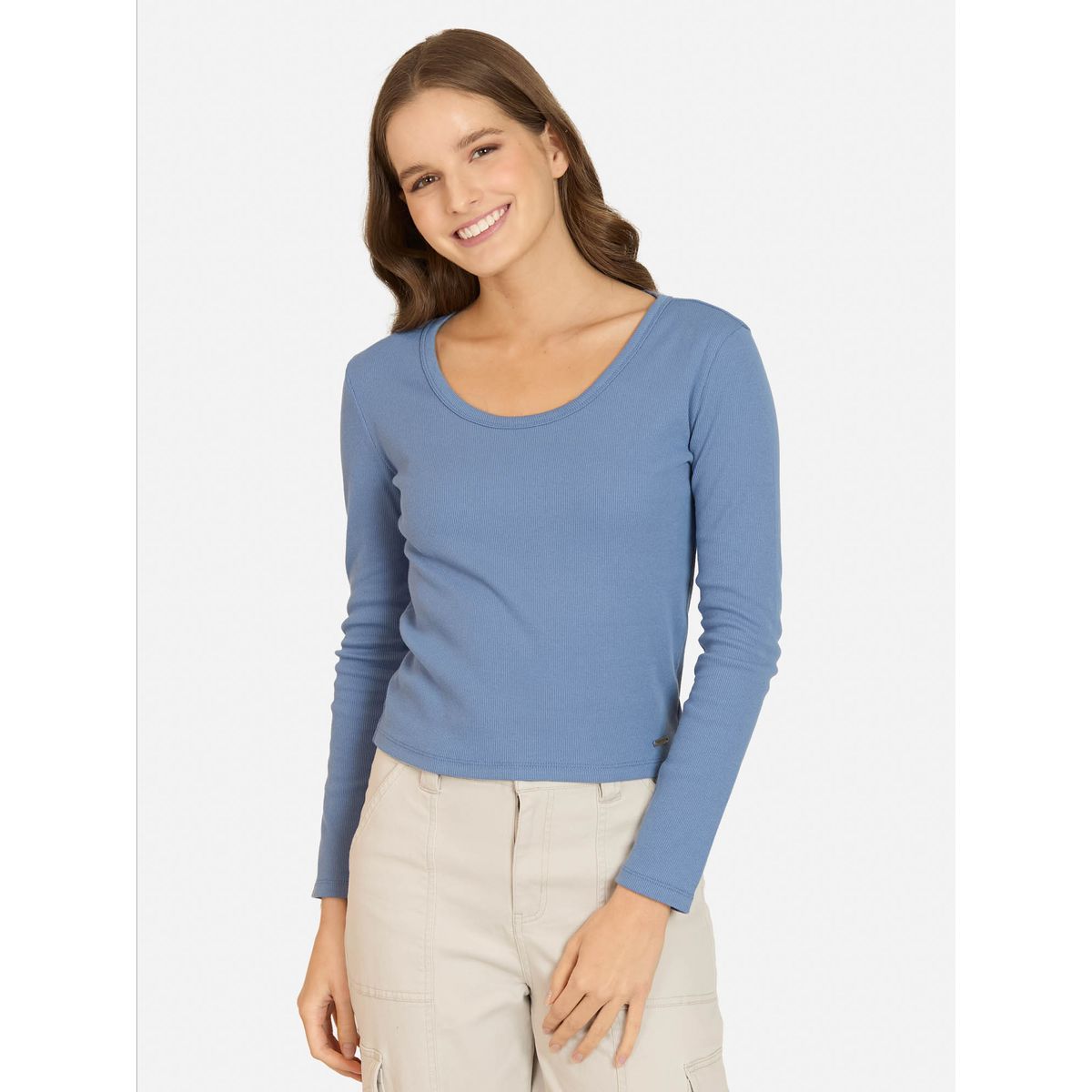 MAUI AND SONS - Polera ML Liora Azul Mujer Maui And Sons - Azul