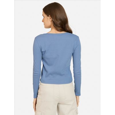 Imagen 2 del producto Polera ML Liora Azul Mujer - Azul