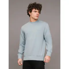 CALVIN KLEIN - Polerón Interlock Celeste