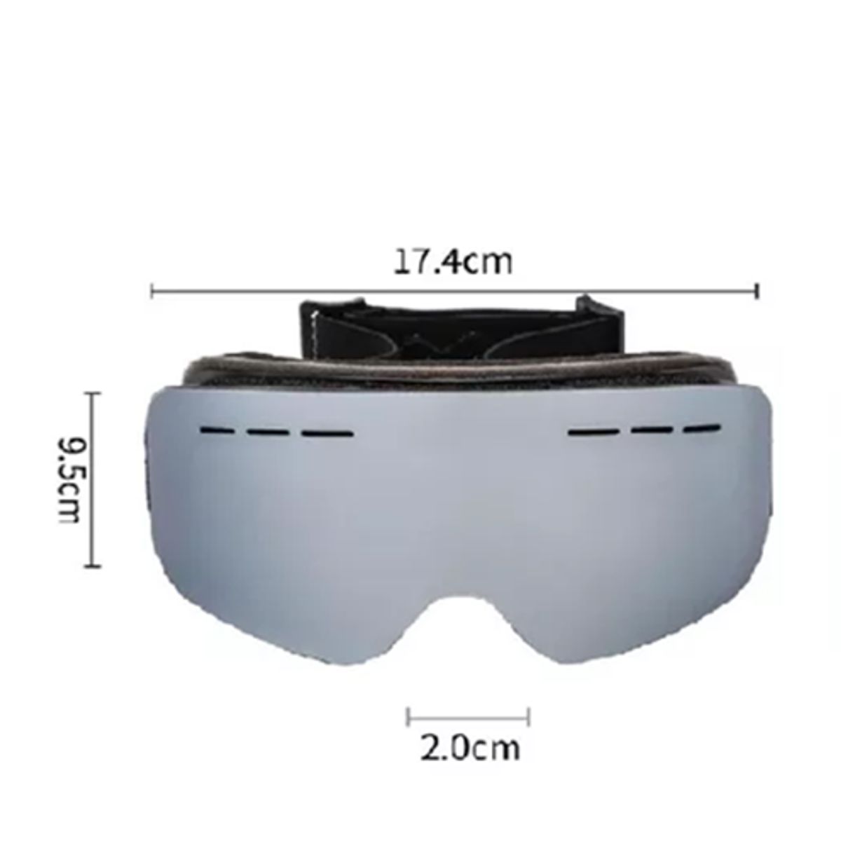 GENERICO - Antiparras gafas nieve magnéticas ski snowboard gris