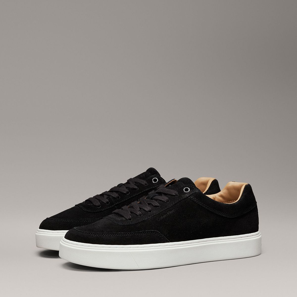 CALVIN KLEIN - Zapatillas Lace Up Suede Negro Calvin Klein