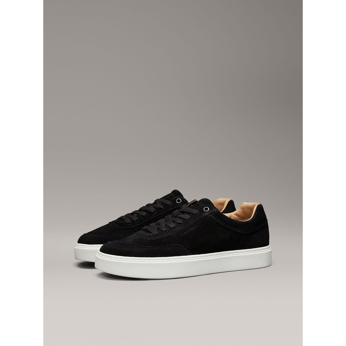 CALVIN KLEIN - Zapatillas Lace Up Suede Negro Calvin Klein