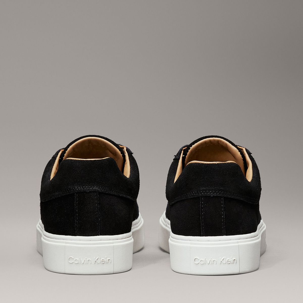 CALVIN KLEIN - Zapatillas Lace Up Suede Negro Calvin Klein