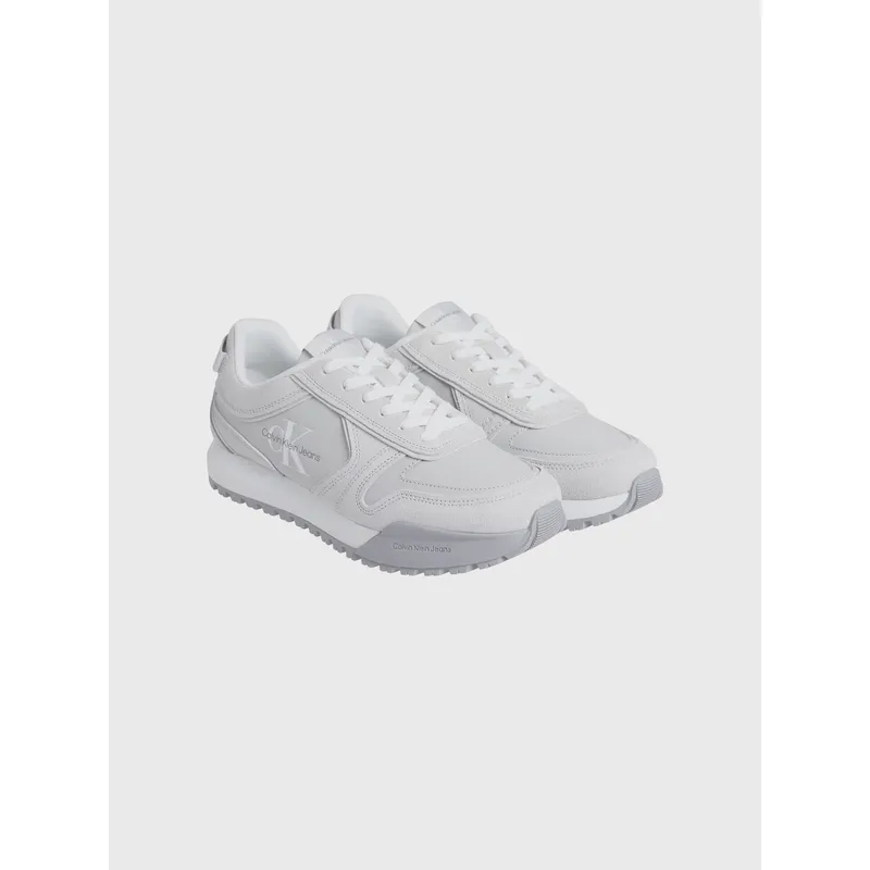 CALVIN KLEIN - Zapatillas Runner Irregular Lines Gris Calvin Klein