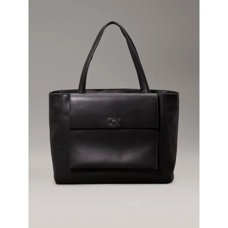 CALVIN KLEIN - Cartera Tote Ck Medium Negro Calvin Klein
