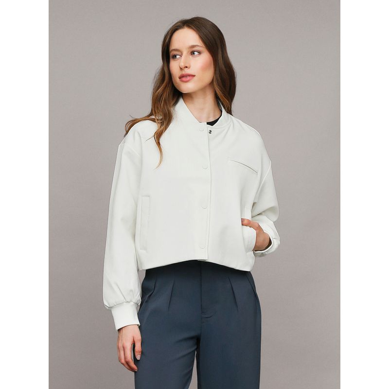 CALVIN KLEIN - Chaqueta Short Bomber Blanco Calvin Klein