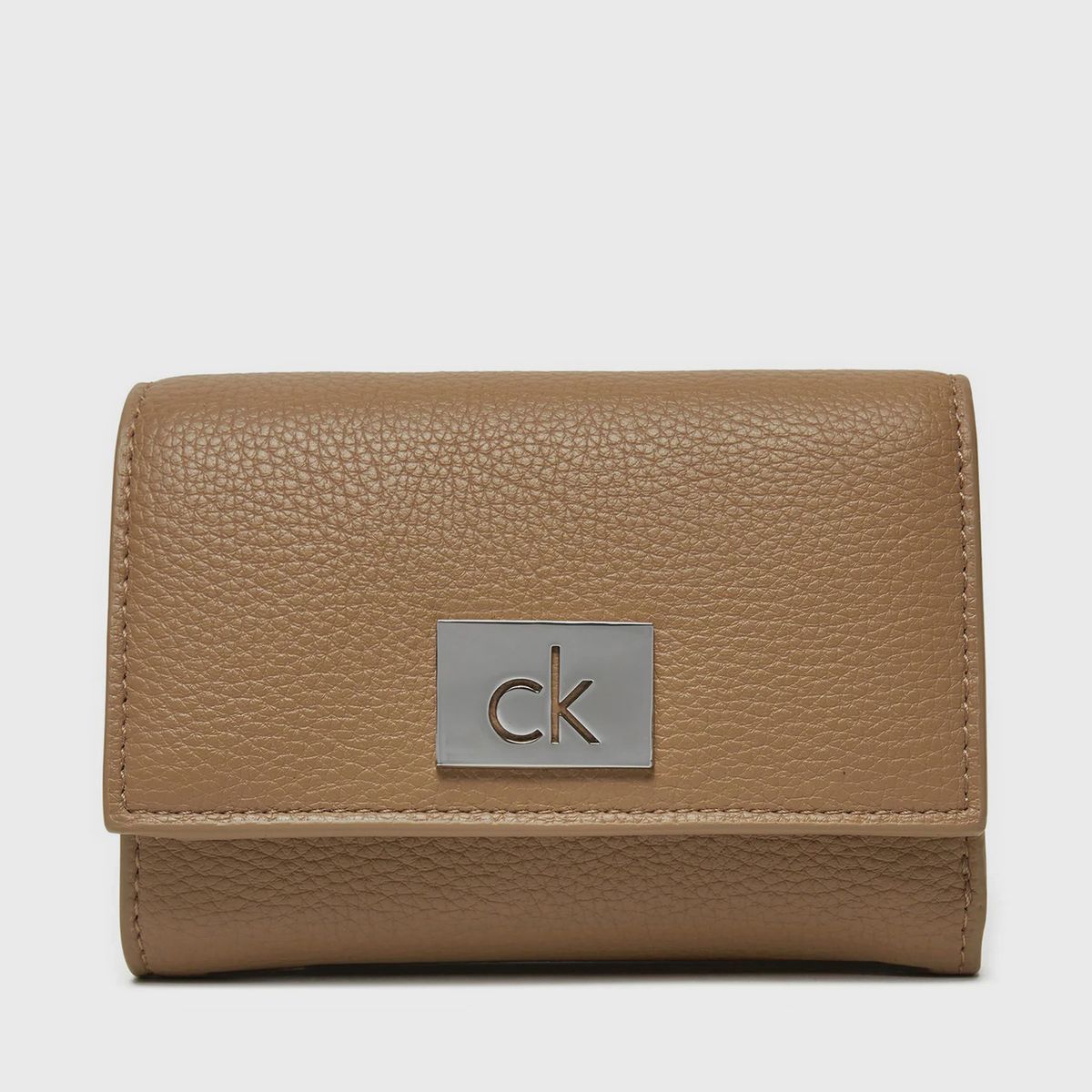CALVIN KLEIN - Billetera Ck Plaque Small Café Calvin Klein