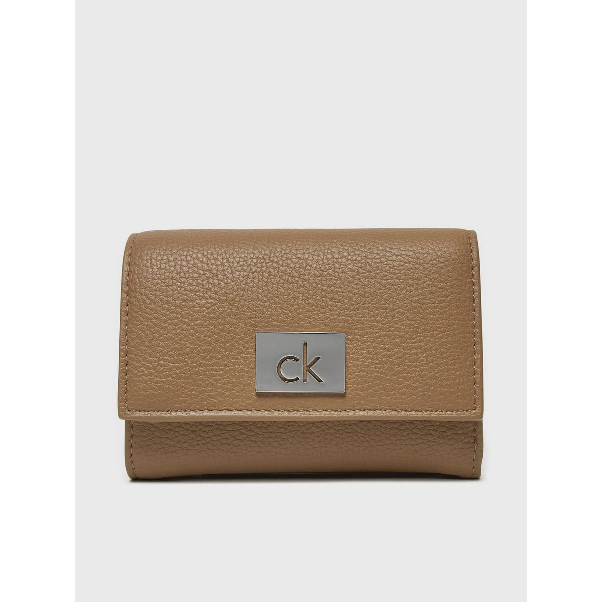 CALVIN KLEIN - Billetera Ck Plaque Small Café Calvin Klein